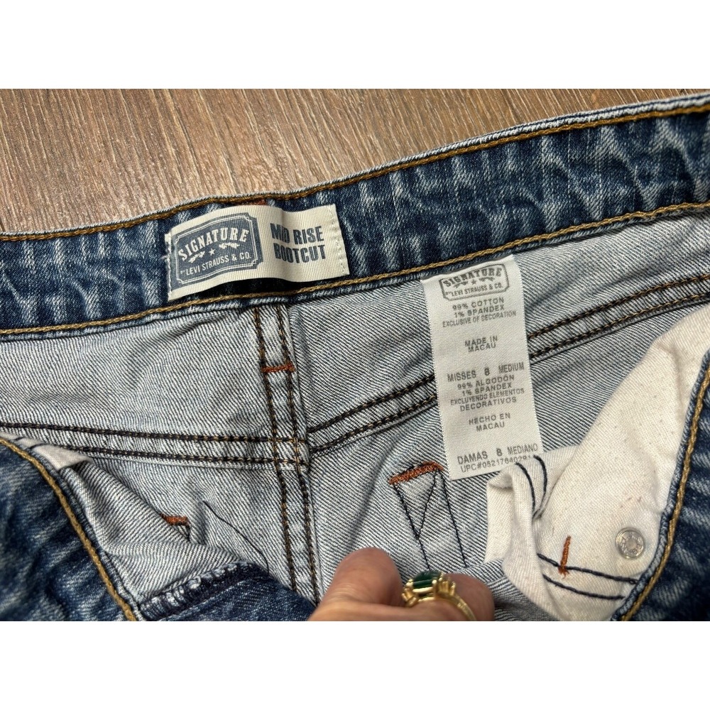 Levi's Jeans Misses Blue Signature Mid Rise Bootcut Tagged‎ 8 - Picture 3 of 9